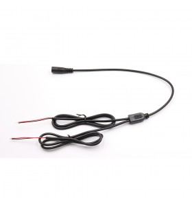  best selling  dc5521 female to 2 bare splitter black cable  heat-resistant